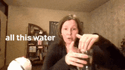 Hitting Glass Of Water GIF by Caroline - The Happy Sensitive