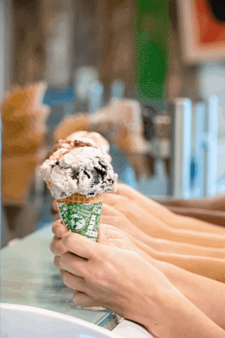 benandjerrys giphyupload ice cream ben jerrys free cone day GIF