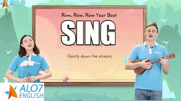 total physical response sing GIF by ALO7.com