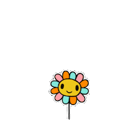 Happy Flower Sticker