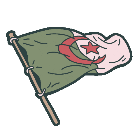 Algeria Dz Sticker by LASFAR