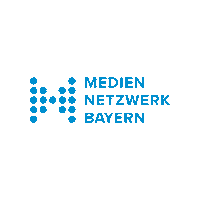 MedienNetzwerkBayern logo bayern blau medien Sticker