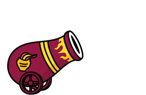 Flaming Fire Ball Sticker by Illinois Lottery