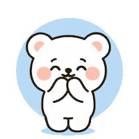 Hihi Cute Bear Sticker by gomshop