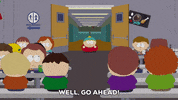 eric cartman rally GIF by South Park 