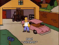 Scared Season 3 GIF by The Simpsons