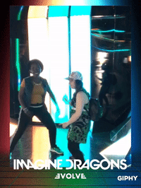 evolve GIF by IMAGINE DRAGONS ARCADE