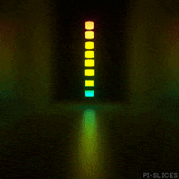 pislices rainbow trippy abstract pi-slices GIF