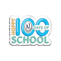 100 Days Of School Sticker by NouveauInternationalSchool