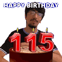 115 Birthday Sticker