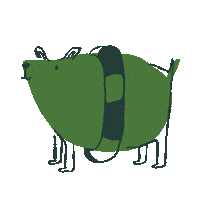 Cute Dog Sticker by Sarah Ambichl