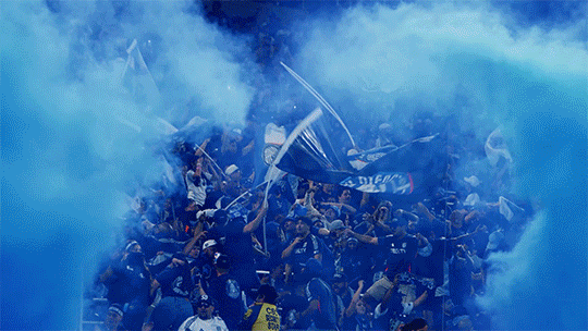 sandiegofc giphyupload soccer smoke flag GIF