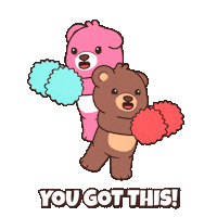 You Got This Teddy Bear Sticker by BEARISH