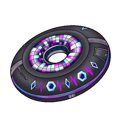 Ufo Saturn Sticker by ANOMONA