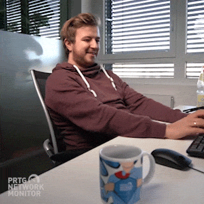 happy computer GIF by PRTG