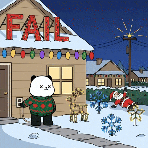 Christmas Snow GIF by Kanpai Pandas