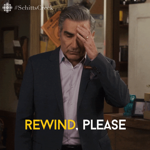 Image Source: https://giphy.com/gifs/cbc-schittscreek-schitts-creek-1yMcjnQoYejDQ8AwZN Schitts Creek Rewind