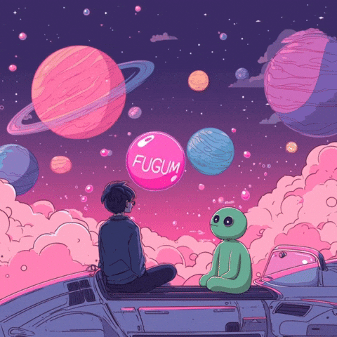 Space Ufo GIF by Fugum
