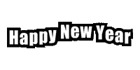 Happy New Year Gym Sticker