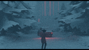 Calebrateds horror cinematic snowy suspenseful GIF