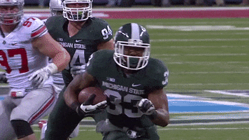 College Football Smile GIF by Michigan State Football