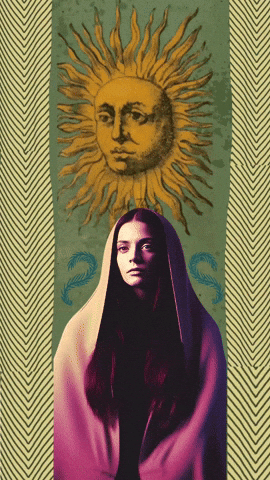 VanessaTheodoreArt sun trip witch wisdom GIF
