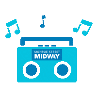 Boombox Sticker by Bedrock Detroit