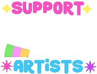Art Support Sticker by Kim Saira
