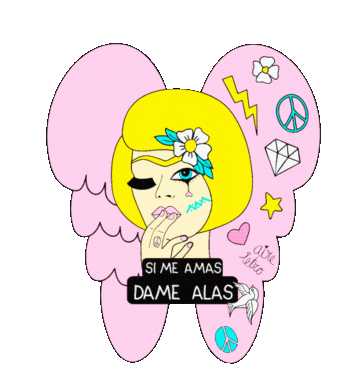 Rosa Chica Sticker by aire retro