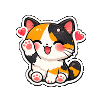 Good Morning Cat Sticker