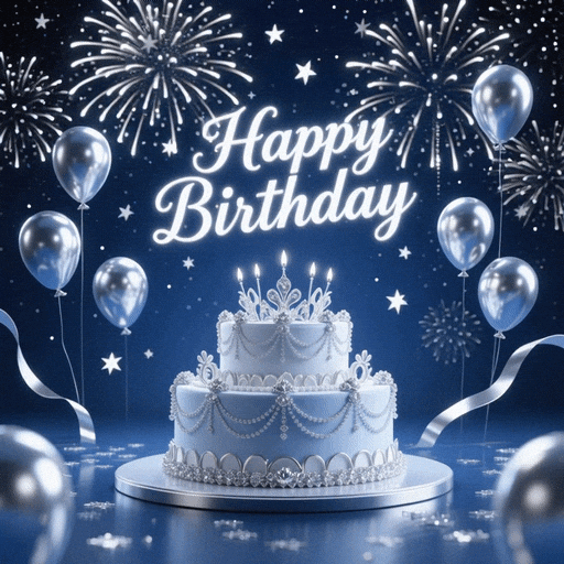llwuStudio01 celebration birthday cake confetti GIF