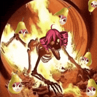 Fire Skeleton GIF