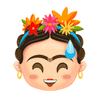 Frida Kahlo Art Sticker by ¡Ay Güey!