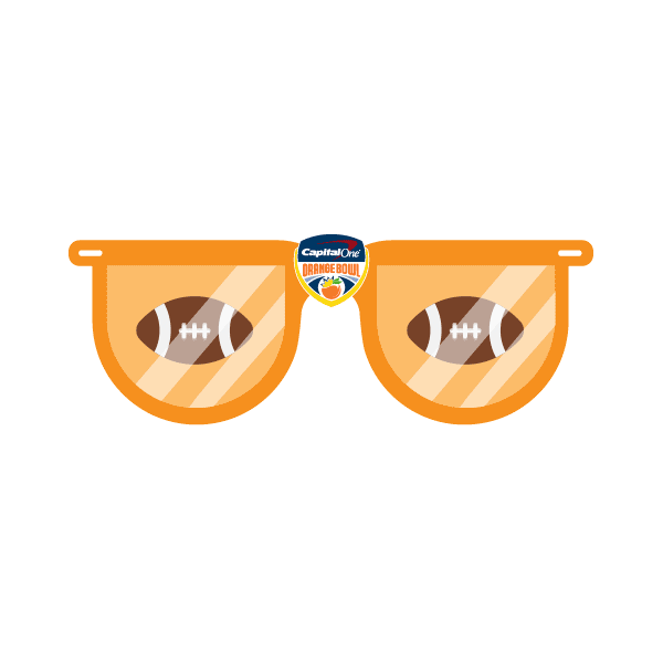 orange bowl football Sticker by Capital One
