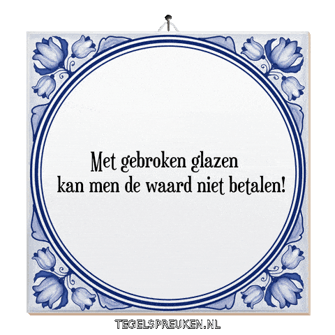 Spreuk Troost Sticker by Tegelspreuken.nl