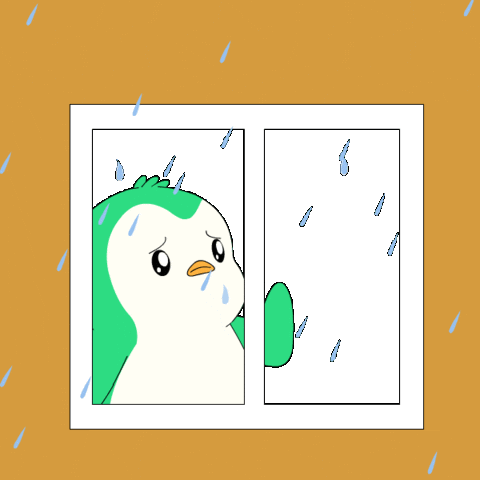 Sad Penguin Sticker by Abster