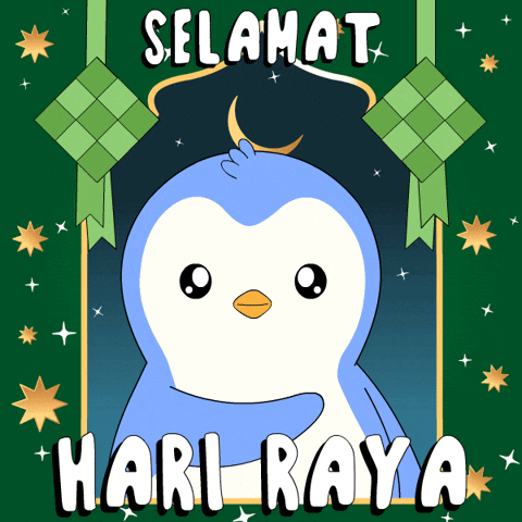 Pray Hari Raya GIF by Pudgy Penguins