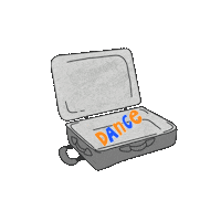 ohharperdesign dance uf dias suitcase Sticker