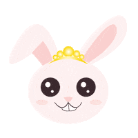 Queen Bunny Sticker