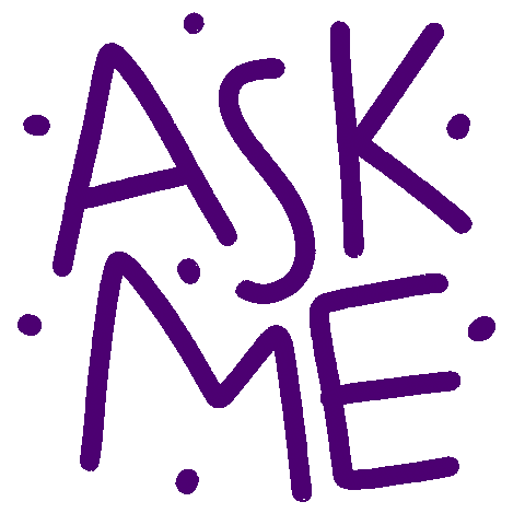 katxdesign question ask information quiz Sticker