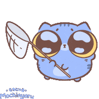 Mochinyaru cat kawaii scared strong Sticker