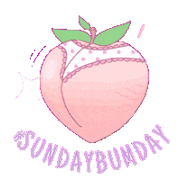 Peach Pole Sticker