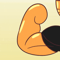 zkVeggies fitness strong pose flexing GIF