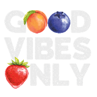 good vibes fruit Sticker by Two Good Yogurt