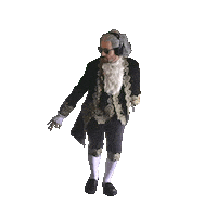 Founding Father Dancing Sticker