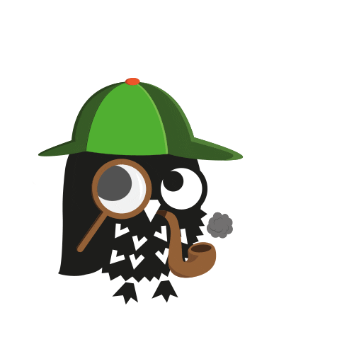 Sherlock Sticker by Archi Chouette
