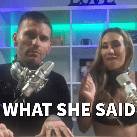 What she said