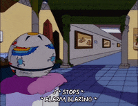 Season 9 Museum GIF by The Simpsons