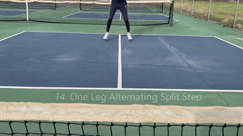 Bài tập đổi chân kết hợp bước chia (One Leg Alternating Split Step)