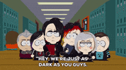 dark goth GIF by South Park 